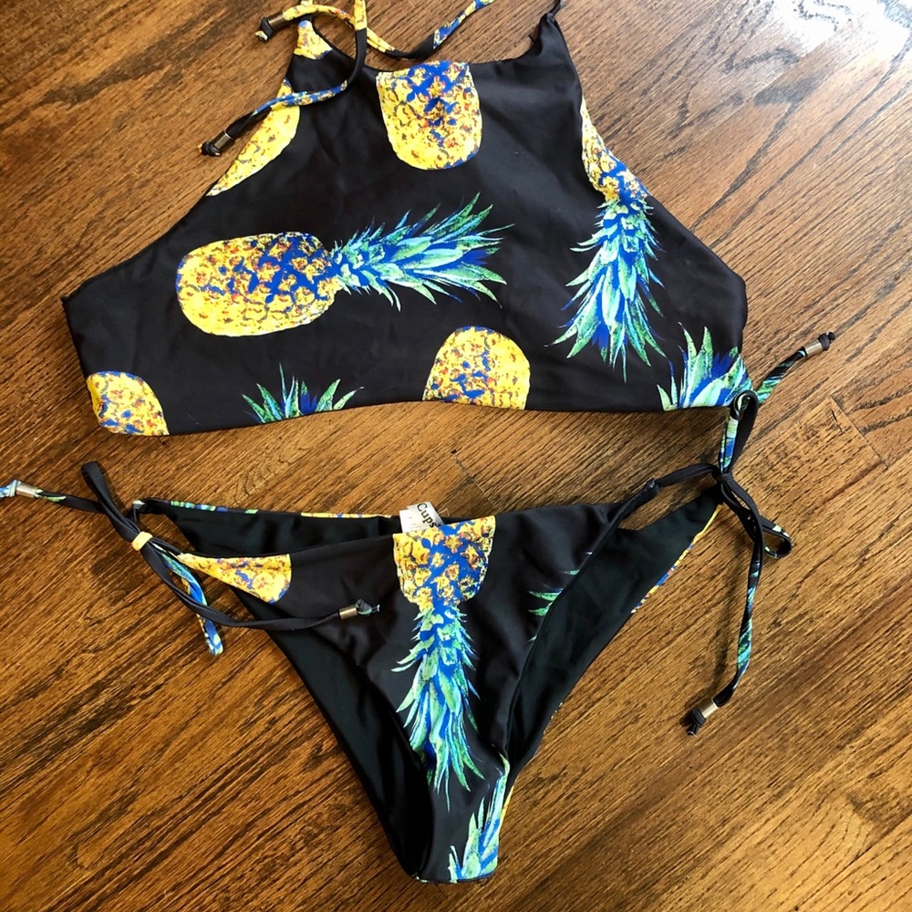 Cupshe - Pineapple Halter Bikini